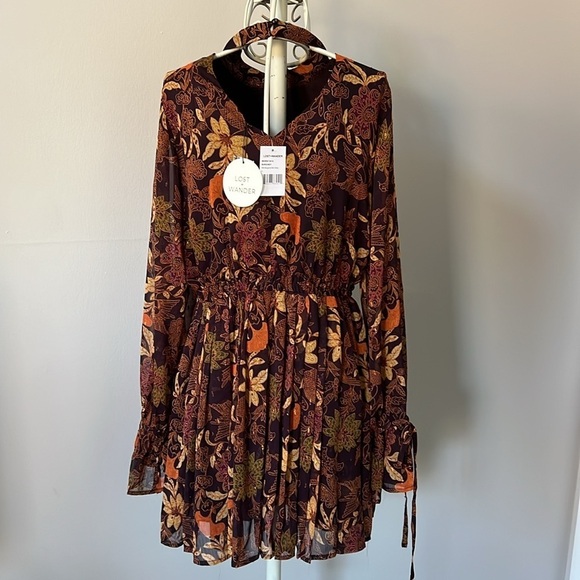 NWT Lost + Wander Wild Bergamot Mini Dress - Picture 5 of 6